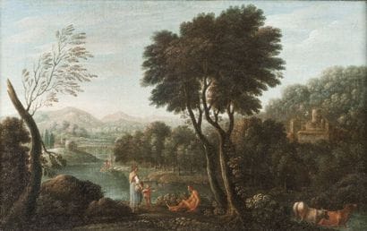 Ecole ROMAINE

du XVIIIème siècle

Paysage...