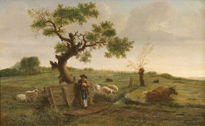Ecole HOLLANDAISE du XIXème siècle 

Pâtre...