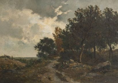 Emile GUILLEMER

(1839-1913)

Paysage rural

Paire...