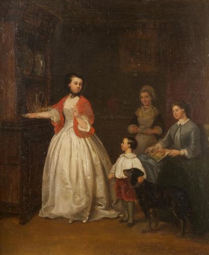 Ecole FRANCAISE du XIXe siècle

Scène familiale...