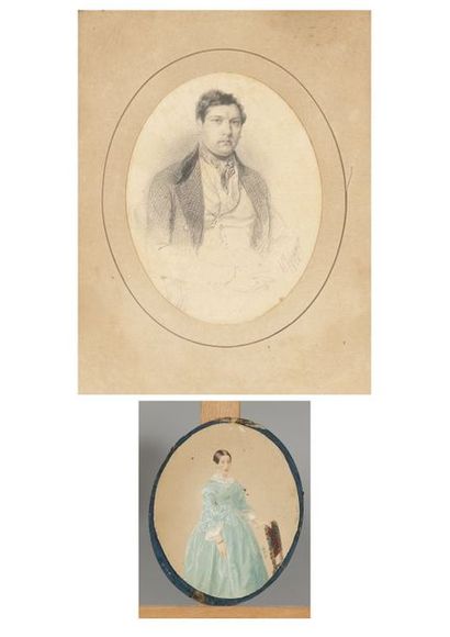 L. BARON

(Actif en 1842)

Portrait d’un...