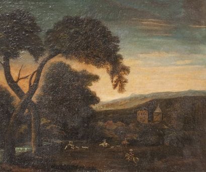 Ecole ALLEMANDE du XVIIIe siècle

Paysage...