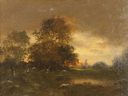 Ecole de Barbizon, Le coucher du soleil....