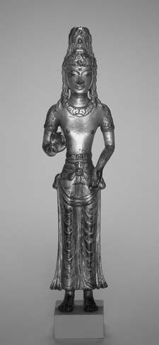 RARE STATUE ACUOYE GUANYIN EN BRONZE DORÉ,...