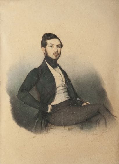 CLOTILDE GERARD (1806-1904)
Portrait d'Augustine...