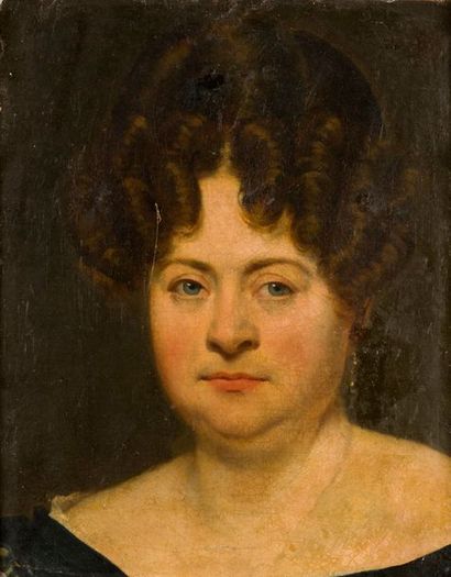 ÉCOLE FRANÇAISE VERS 1820
Portrait de femme
Toile...