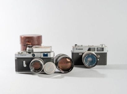 Canon P et son canonmeter CDS. Vers 1960....
