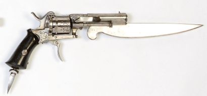 CURIEUX REVOLVER COUTEAU À BROCHE, DOUBLE...