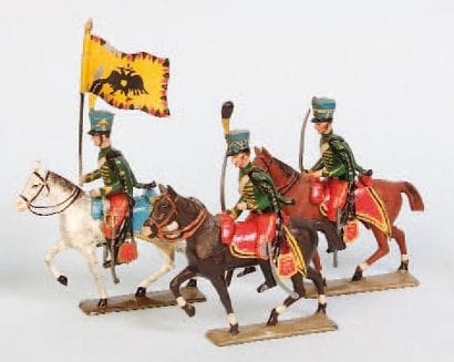 CBG 1er Empire. Hussards Autrichien à cheval,...
