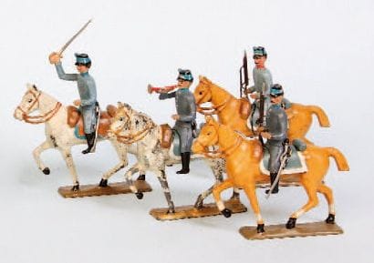 CBG Chasseurs à cheval (1914-1915). 2 officiers...