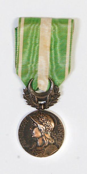 FRANCE Médaille du Maroc (1909). Argent,...
