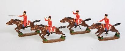 CBG 3e République. Cosaques au galop. 4 cavaliers...