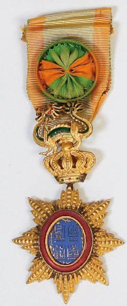 ORDRE DU DRAGON D'ANNAM (1886-1896). ETOILE...