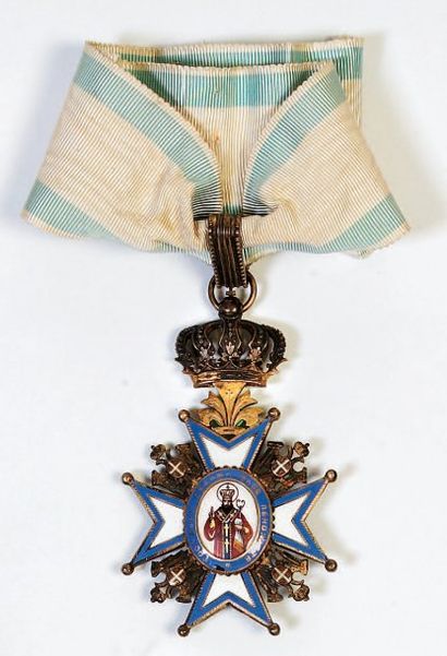 SERBIE (ROYAUME) Ordre de Saint Sava (1883)....