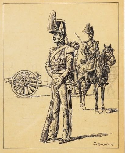 ROUSSELOT LUCIEN.
« Artilleurs Second Empire...