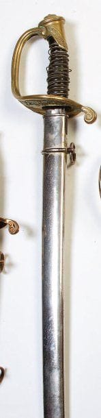 SABRE D'ADJUDANT MODÈLE 1845-1855 Poignée...