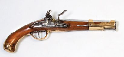 PISTOLET D'ARÇON D'OFFICIER GENRE AN IV Canon...