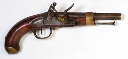 PISTOLET DE MARINE À SILEX MODÈLE AN 13 Canon...