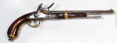 LONG PISTOLET À SILEX À PLATINE TYPE 1816...