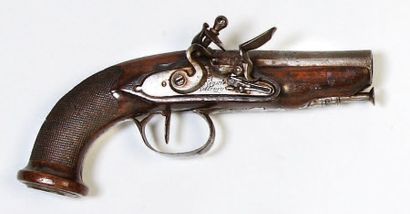 PETIT PISTOLET DE VOYAGE À SILEX Canon à...