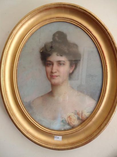 ENJOLRAS Delphin (1857-1945)
Portrait de...