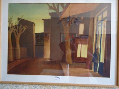 BUTTILE
Devant la maison, 49,5 x 69,5 cm,...