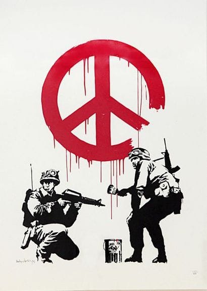 BANKSY (Britannique, né en 1975)
CND, 2005,...