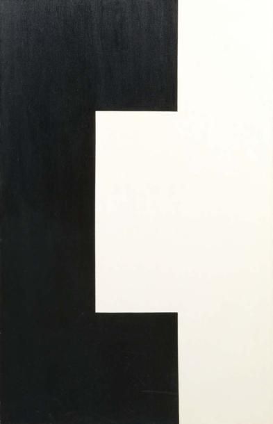 ANONYME (XXe), vers 1970
Composition en noir...