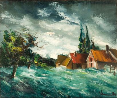 VLAMINCK Maurice de (1876-1958)
Un village...