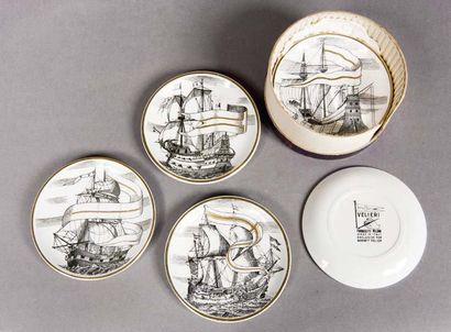 FORNASETTI Piero vers 1960
Suite de huit...