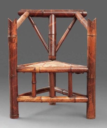 TRAVAIL français, vers 1930
Fauteuil en bambou...