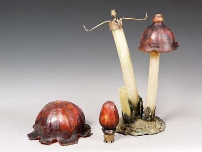 TRAVAIL FRANCAIS, vers 1900
Lampe style Art...