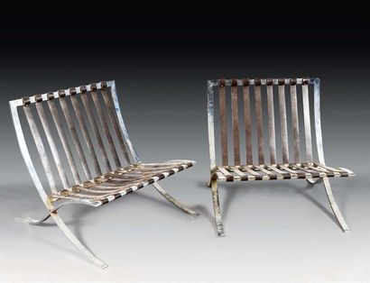 MIES VAN DER ROHE- KNOLL, vers 1970
Paire...