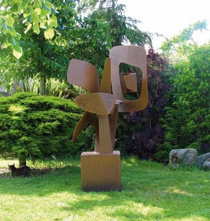 MPCEM
«Contre Sens», sculpture en acier,...