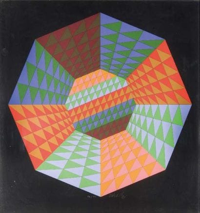 VASARELY Victor (1906-1997)
Sans titre Sérigraphie...