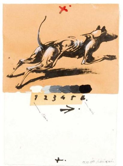 VELICOVICK Vladimir, né en 1935
Chien Technique...