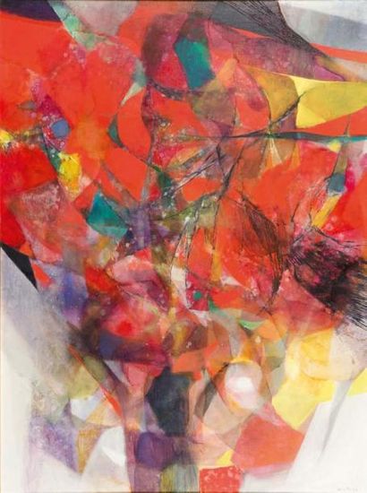 KATO
Composition abstraite Huile sur toile...
