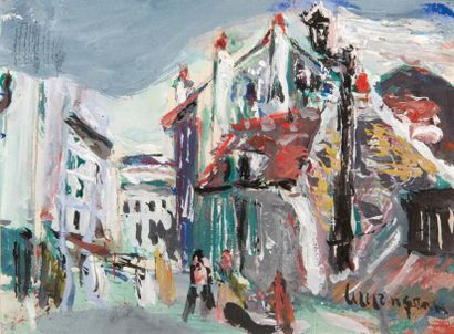 GENIN Lucien (1894-1953)
Vue de Paris Gouache,...