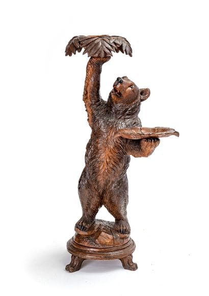 Carved wooden bear as a key ring

as a key...