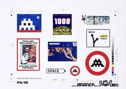INVADER (Français, né en 1969)
Sticker Sheet,...