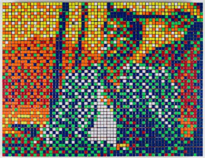 INVADER (Français, né en 1969)
Rubik Scarface...