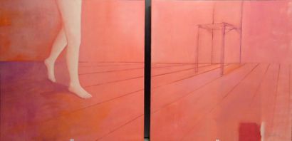 Ensemble de deux toiles GUILLAUME MONTIER...