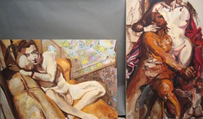 Ensemble de deux toiles TESSA ZERBIB VENUS...