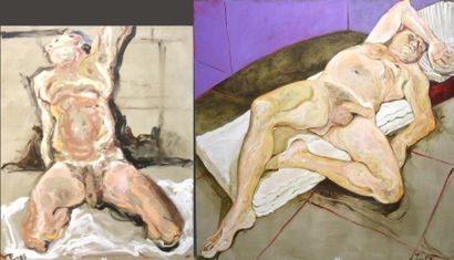 Ensemble de deux toiles TESSA ZERBIB 