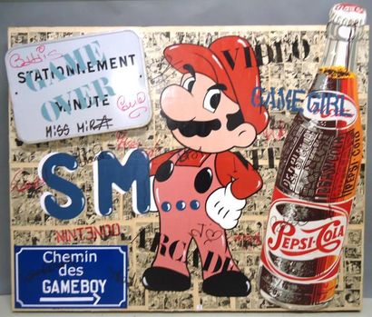 MISS MIRZA
SUPER MARIO-2010 technique mixte...