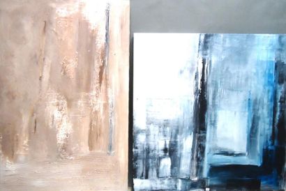 Ensemble de deux toiles SOPHIE FLAMME smoussa-2010...