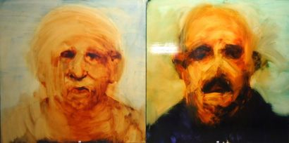 Ensemble de deux oeuvres JOHAN VAN MULLEN...