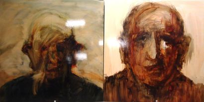 Ensemble de deux oeuvres JOHAN VAN MULLEN...