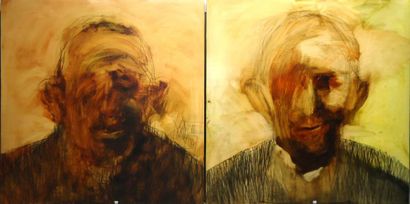 Ensemble de deux oeuvres JOHAN VAN MULLEN...