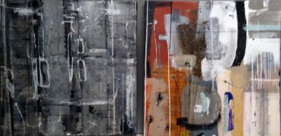 Ensemble de deux toiles MATTHIAS MERGOT bis-2008...